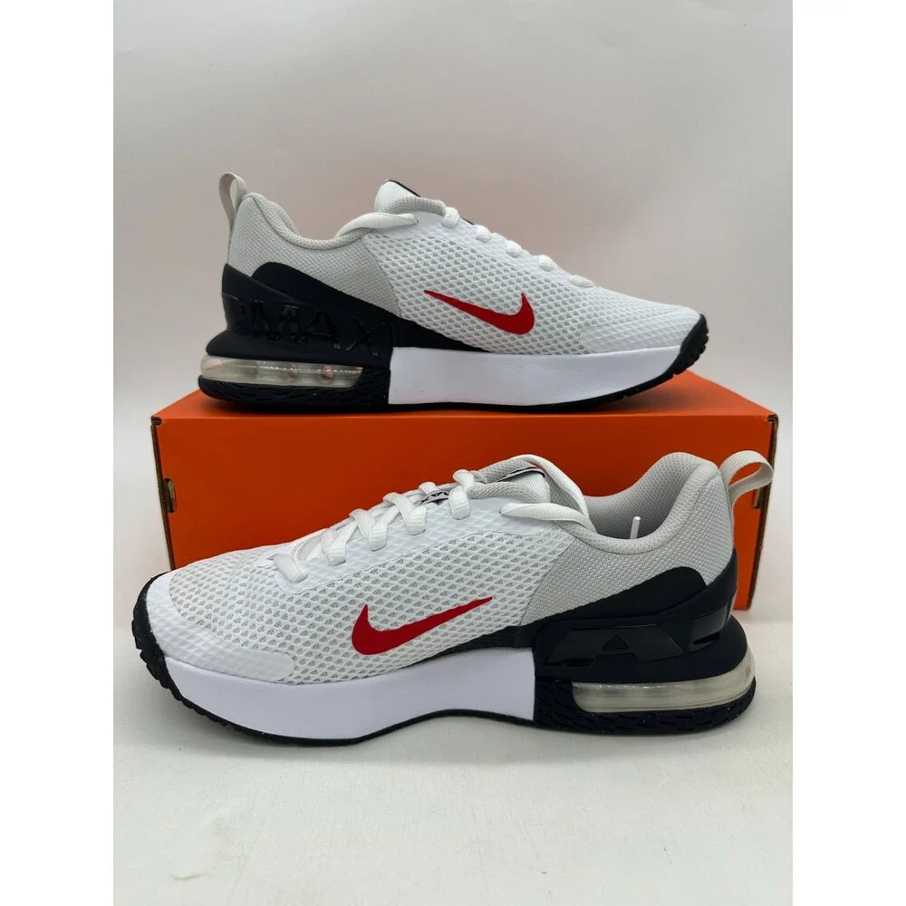 Nike Air Max Alpha Trainer 6 Men's 8.5 White Black Athletic Shoes FQ1833 111